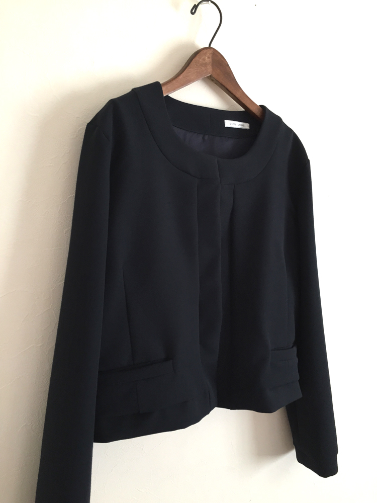 濃紺のショートジャケット (フルオーダー)_b0199696_23352442.jpg
