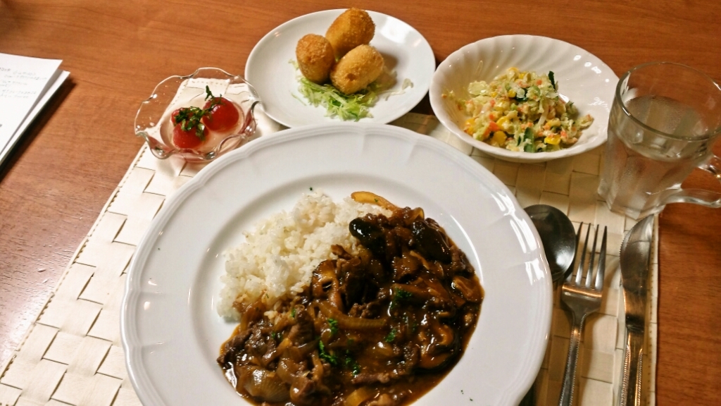 9月18日(金)カフェ&スイーツ  ハヤシライス他_d0138307_21343012.jpg