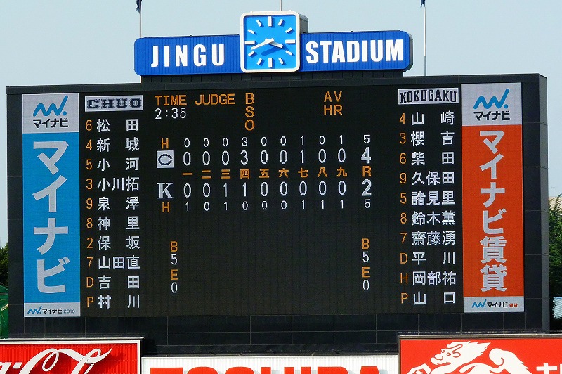 中央大対國學院大 9月15日 東都大学野球1部 後半_b0166128_10502546.jpg