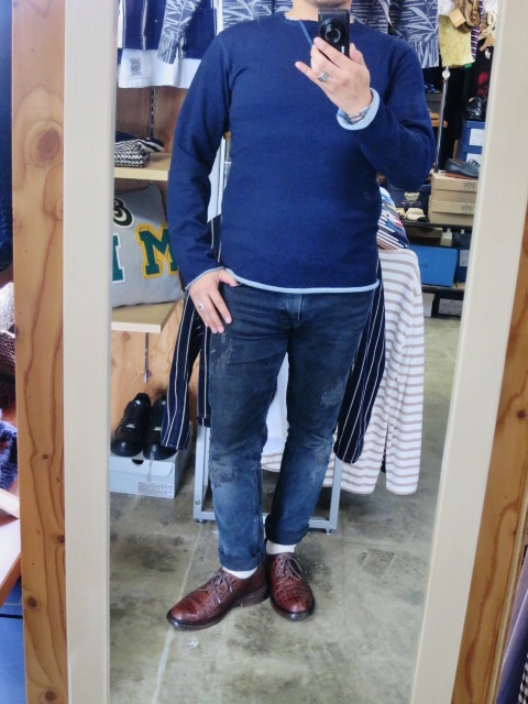 FULL COUNT 18番・Indigo シリーズより ROUGH CUT CRUE SWEAT!★!_d0152280_14183856.jpg
