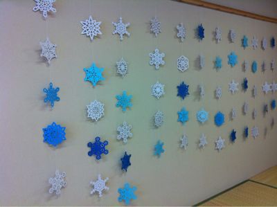 切り紙 雪の結晶バージョン完成 子育て中の日々のこと