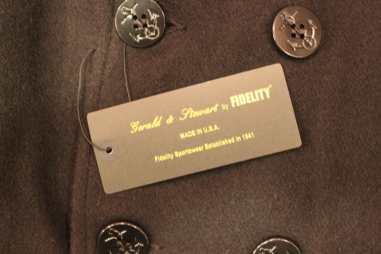 FIDELITY \"22oz MEDIUM PEA COAT\" ご紹介_f0191324_9231354.jpg