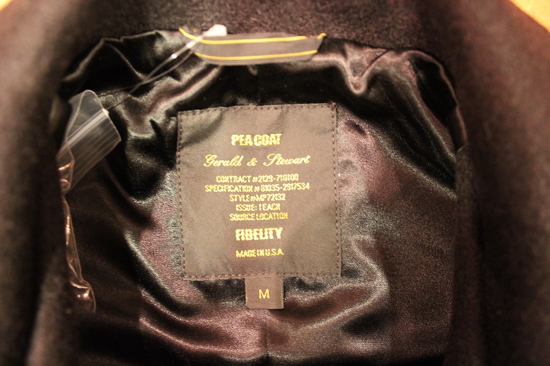 FIDELITY \"22oz MEDIUM PEA COAT\" ご紹介_f0191324_923690.jpg