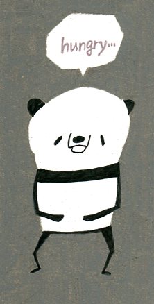 本日のイラスト その１９１ パンダ お腹すいた Hacmotoのフォルダ