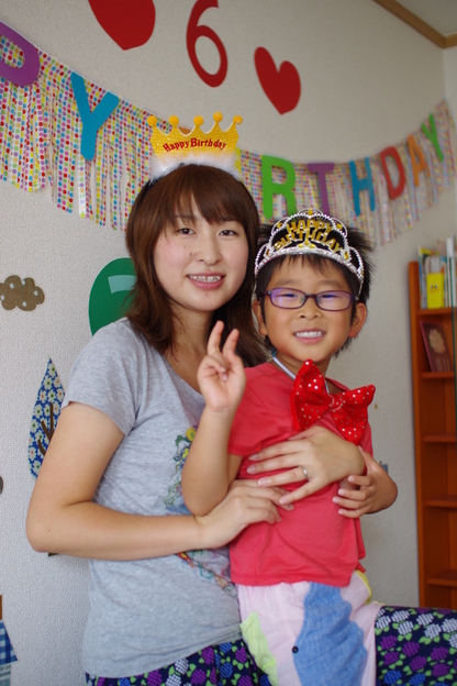 6歳のお誕生日 息子と写真がすき