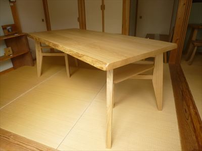 クリの木 テーブル_d0165772_20345674.jpg