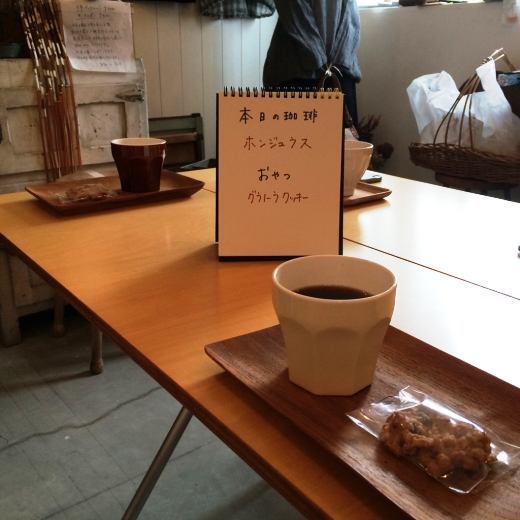 本日のoneday cafe。_a0164280_1036577.jpg