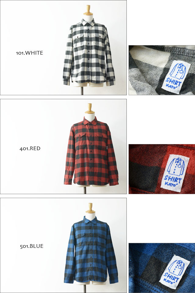 KATO\' BASIC[カトー ベーシック] BLOCK CHECK FLANNEL SHIRTS [BS530072] MEN\'S/LADY\'S_f0051306_21134302.jpg