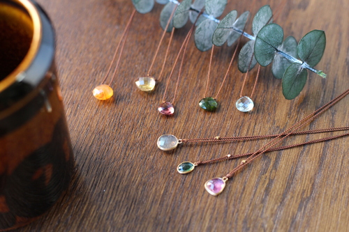 Margaret Solow マーガレットソロウ ネックレス ローズクオーツ Faceted Stone Necklace (Margaret Solow) - SOURCE objects