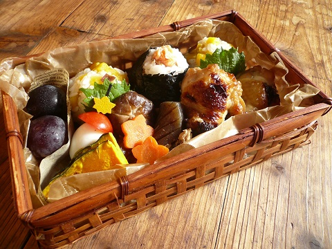 さつま芋ごはんで秋の行楽弁当風 キッチンダイアリー さつま芋ごはんで秋の行楽弁当風 キッチンダイアリー