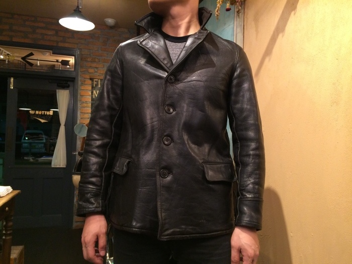 30's ACME horsehide car coat : BUTTON UP clothing 30's ACME horsehide car coat : BUTTON UP clothing