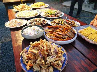 きらり水源村の「お月見会2015」 飲んで食べてしゃべって!たくさん笑いました!! _a0254656_18581166.jpg