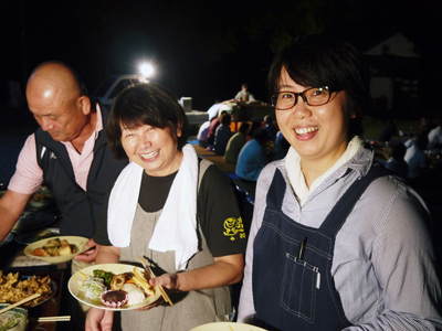 きらり水源村の「お月見会2015」 飲んで食べてしゃべって!たくさん笑いました!! _a0254656_20471986.jpg