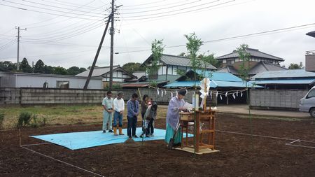 「ゼロエネ木造ドミノ モデルハウス」地鎮祭_a0059217_14175978.jpg