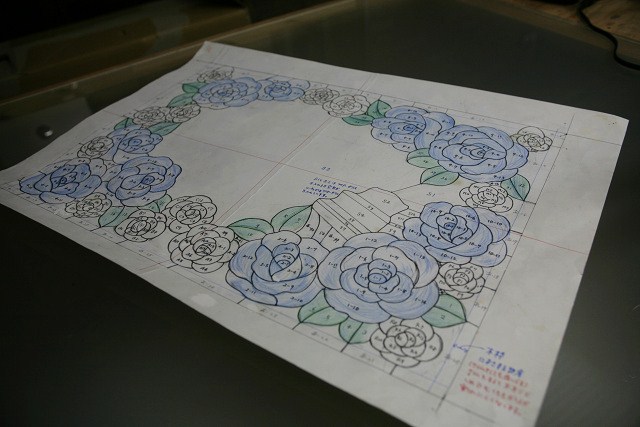 ウェルカムボードのデザイン画 ステンドグラスルーチェの日常 ウェルカムボードのデザイン画 ステンドグラスルーチェの日常