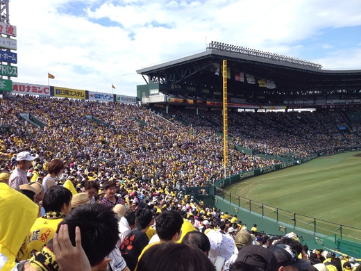 熱戦の甲子園球場_a0136671_1381152.jpg