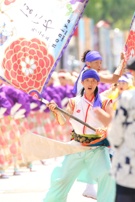 第62回よさこい祭り 本番2日目 ほにや その1_a0077663_13122872.jpg