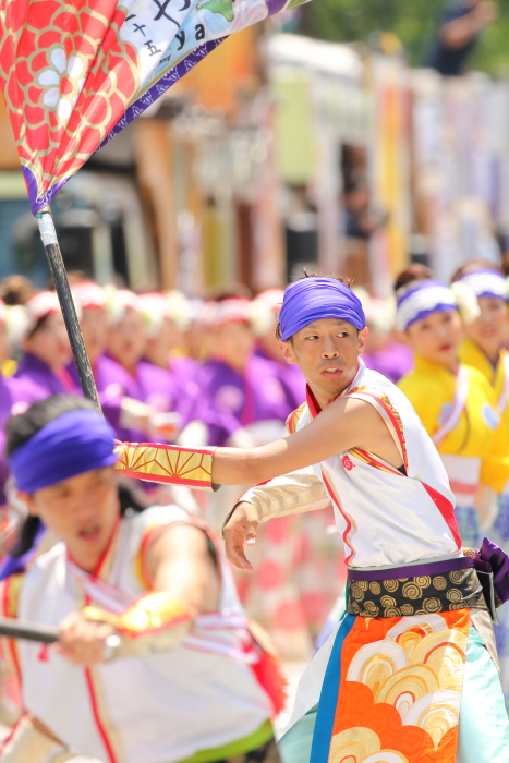 第62回よさこい祭り 本番2日目 ほにや その1_a0077663_13123216.jpg