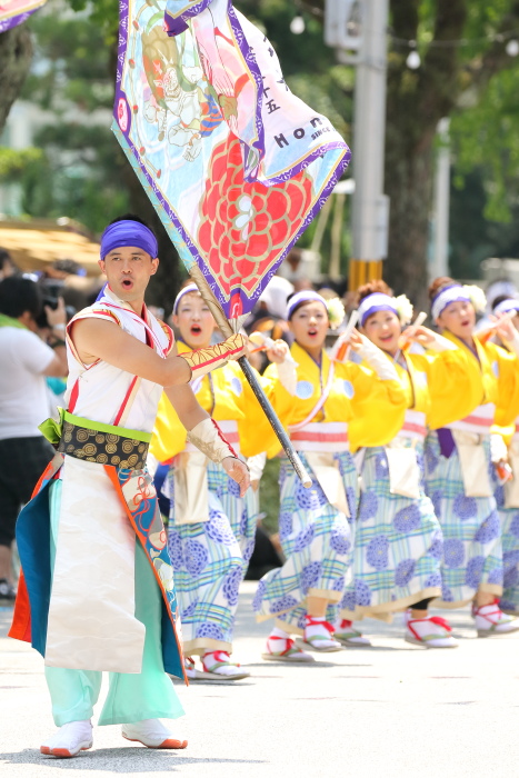 第62回よさこい祭り 本番2日目 ほにや その1_a0077663_13123649.jpg