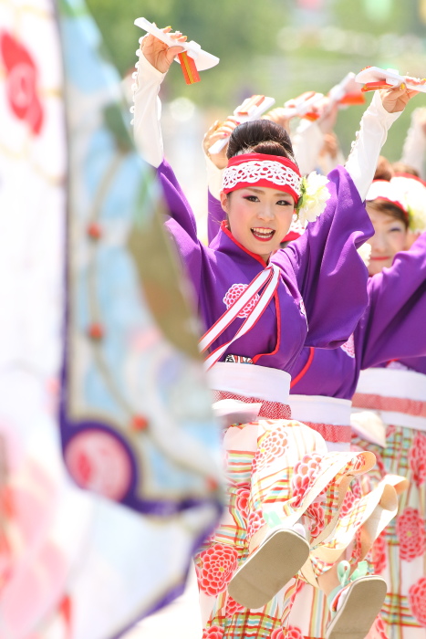 第62回よさこい祭り 本番2日目 ほにや その1_a0077663_1312436.jpg