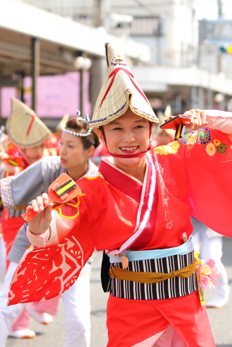 第62回よさこい祭り 本番2日目 帯屋町筋 その3_a0077663_22321540.jpg