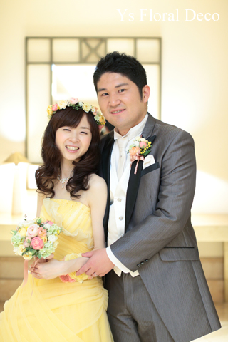 春色のブーケと花冠 ヨコハマグランドインターコンチの新婦さんへ_b0113510_13331412.jpg