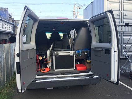 機材車が大きくなりました 3dsurveyplus