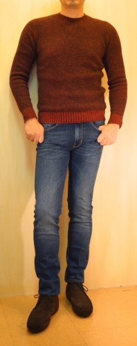 SCAGLIONE（スカリオーネ）air jumperメランジクルーネックニット_c0118375_00135800.jpg