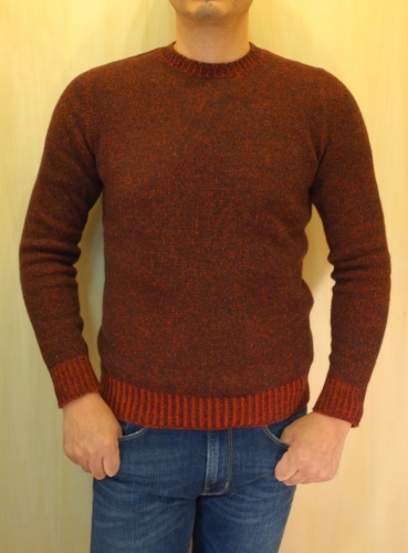 SCAGLIONE（スカリオーネ）air jumperメランジクルーネックニット_c0118375_00140792.jpg