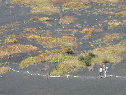 ニットアウト！太郎坊より登山者を眺めながら。_d0160611_15043731.jpg