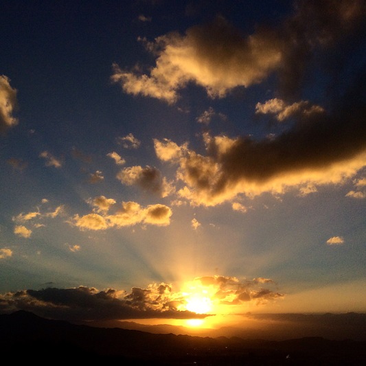 岩山からの夕焼け空 Facebook 2015.10.02_d0067629_135231100.jpg