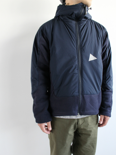 and wander　Twill Fleece Jacket / NAVY_b0139281_1516161.jpg