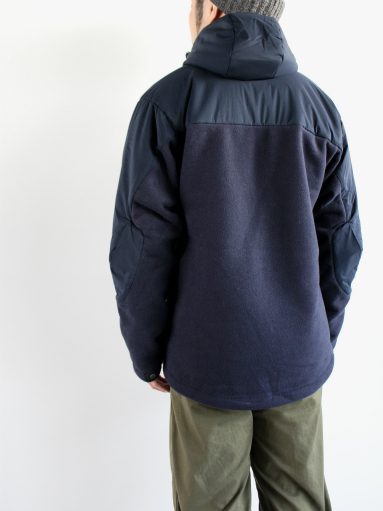 and wander　Twill Fleece Jacket / NAVY_b0139281_15183558.jpg