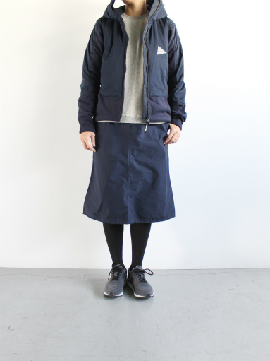 and wander　Twill Fleece Jacket / NAVY_b0139281_1519225.jpg