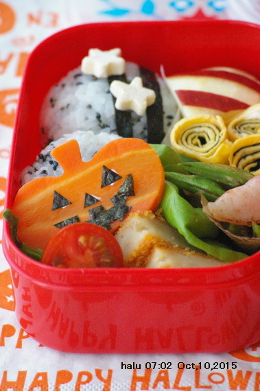 今日のハロウィン弁当_d0327373_10544175.jpg