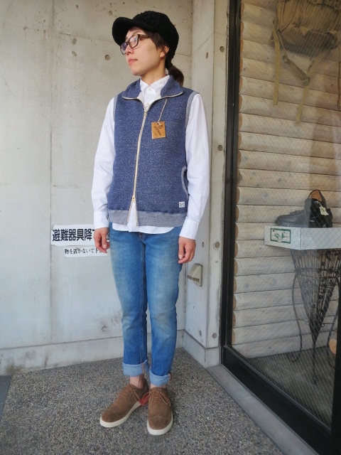 今時期に・・・これからの季節もIN!にOUT!に◎◎ Kepani ・・・ MELANGE SWEAT ZIP VEST (再)_d0152280_103397.jpg