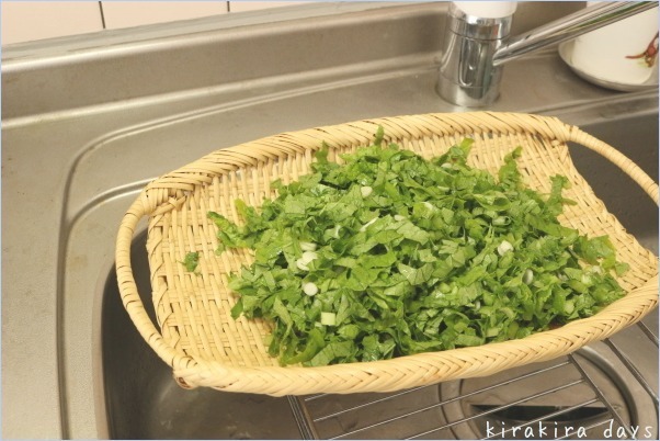 大根葉の使い道と新しいお茶碗_f0354014_21571122.jpg