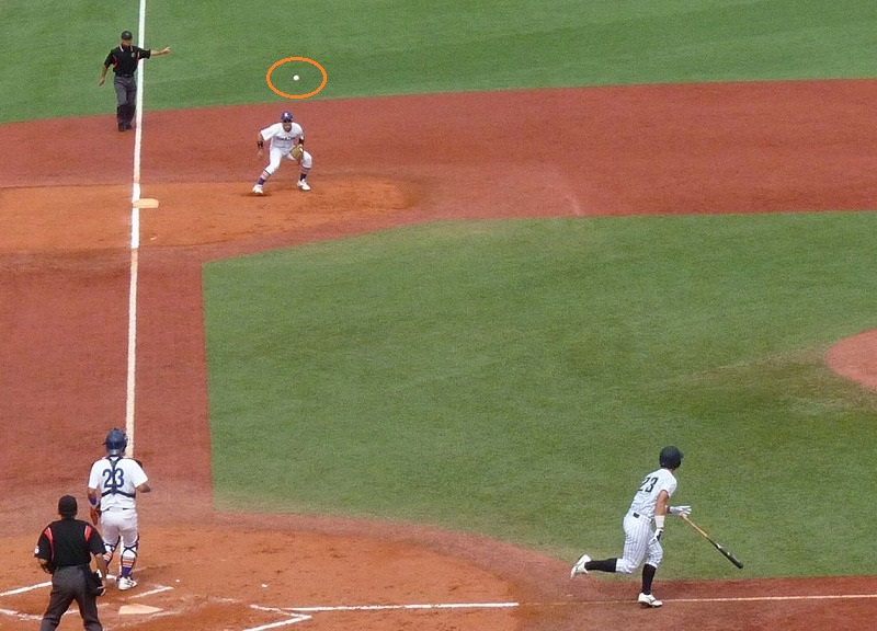 駒澤大対亜細亜大 10月2日 東都大学野球1部 前半_b0166128_1555884.jpg