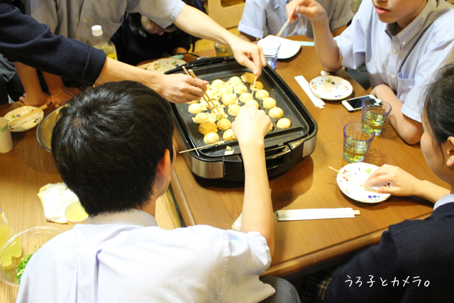 鯵の塩焼き。たこ焼きパーティー。_f0348831_13022974.jpg