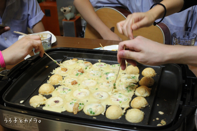 鯵の塩焼き。たこ焼きパーティー。_f0348831_13023510.jpg