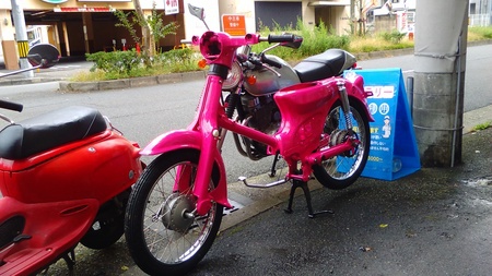 ピンクカブ　ローリングシャーシ_a0165286_1143672.jpg