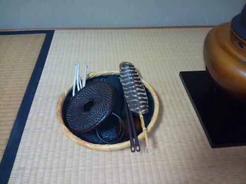 9月お稽古１ 逆勝手 薄茶 炭 茶の湯 好楽軒