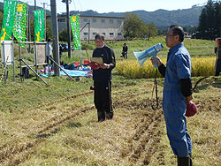 稲刈り体験(上目黒小・枝野小)_d0247484_20123960.jpg