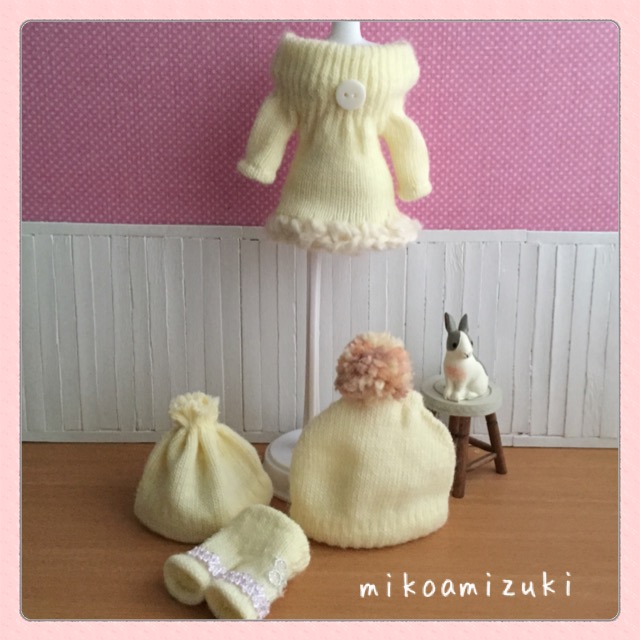 ダイソーの子供用手袋でお人形の洋服 編み好き Amiami通信
