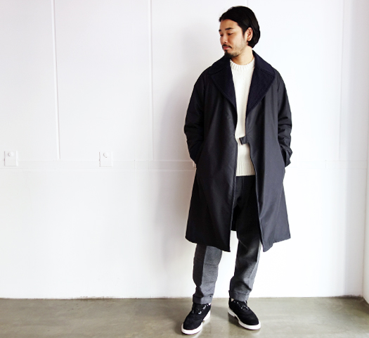 comoli タイロッケンコート 15aw ネイビー