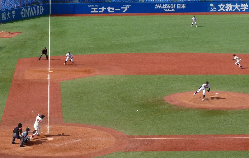 亜細亜大対日本大 10月6日 東都大学野球1部 前半_b0166128_110121.jpg
