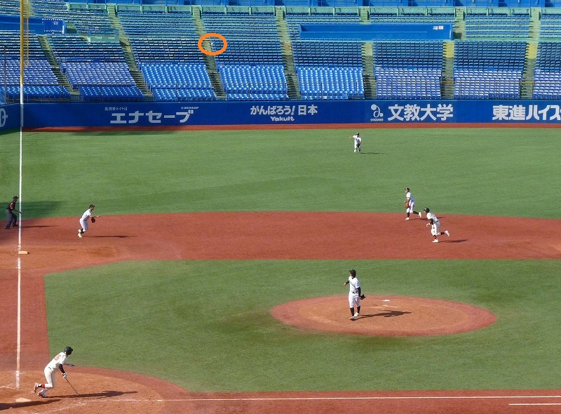 亜細亜大対日本大 10月6日 東都大学野球1部 前半_b0166128_11531160.jpg