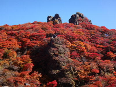 紅葉鮮やか、大船山（大分県久住町）_d0182075_45614.jpg