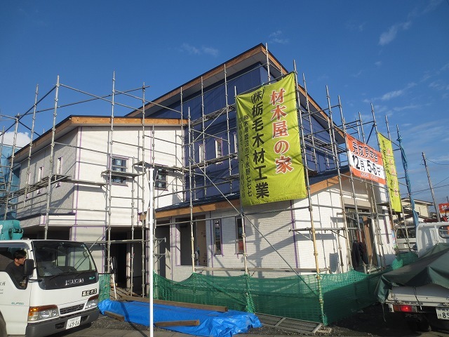 NEWモデルハウス建築中！⑥(外壁・室内壁)_c0220930_08401271.jpg