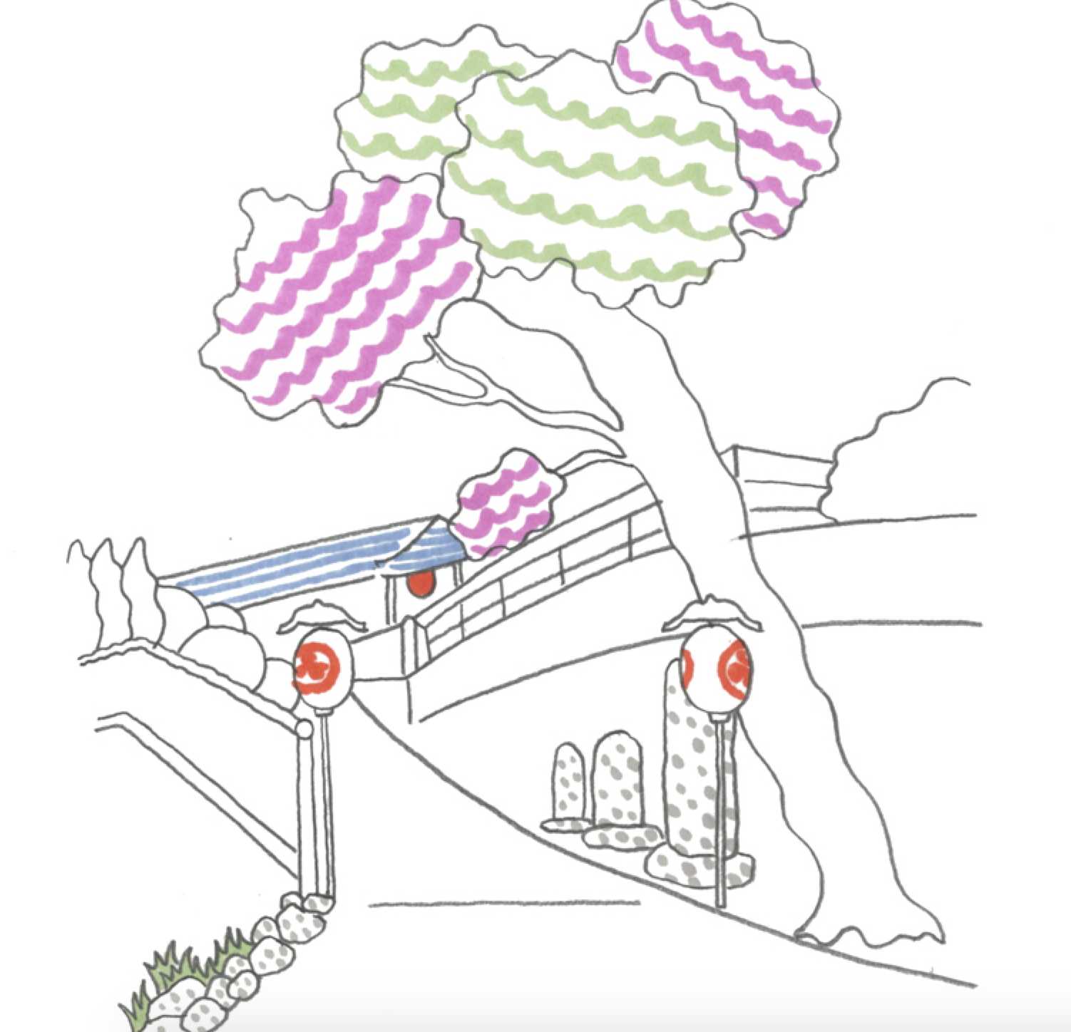 Webマガジンイラストエッセイ第12回目 放生寺 キノノキ 東京お遍路ゆるさんぽ 松尾たいこブログ 私だけの色を探して Webマガジンイラストエッセイ第12回目 放生寺 キノノキ 東京お遍路ゆるさんぽ 松尾たいこブログ 私だけの色を探して